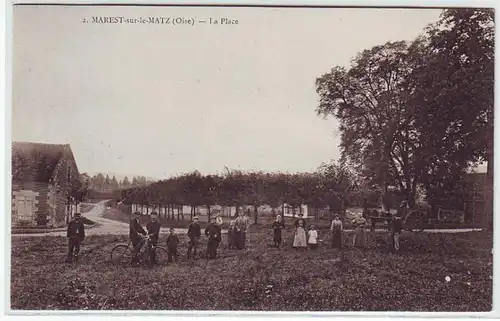 45391 Ak Marest sur le Matz (Oise) La Place vers 1915