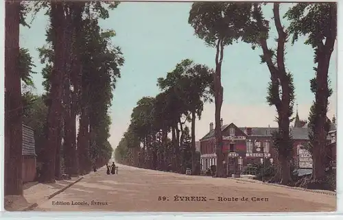 45389 Ak Evreux (France) Route de Caen vers 1910