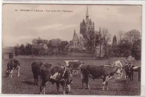45366 Ak Braine l'Eglise Vue prise des Paturages 1915