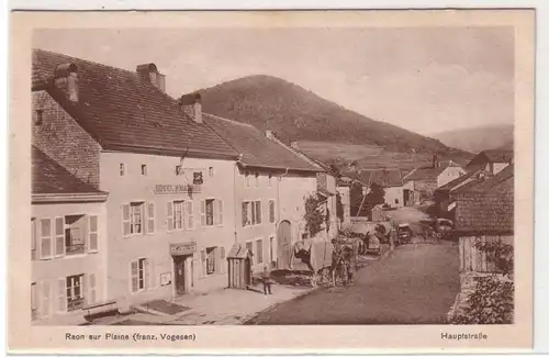 45352 Ak Raon sur Plaine Hauptstrasse mit Hotel 1916