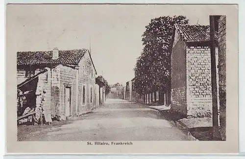 45346 Ak St. Hilaire Frankreich Straßenansicht 1917