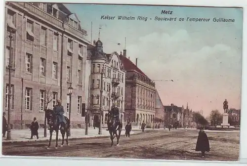 45343 Ak Metz in Lothringen Kaiser Wilhelm Ring 1910