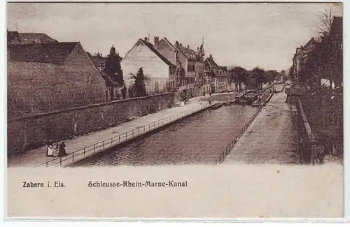 45327 Ak Zabern i. Els. Schleusse Rhein-Marne-Kanal 1916
