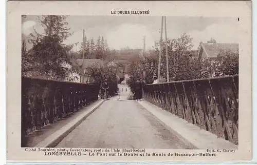 45323 Ak Longevelle Pont sur le Doubs um 1915