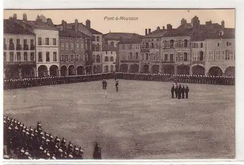 45316 Feldpost-Ak Pont-à-Mousson Parade Appell 1915