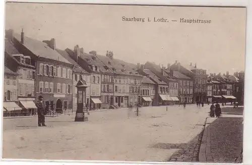 45260 Ak Sarrburg in Lothringen Hauptstrasse 1917