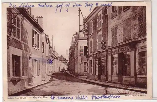 45247 Ak Mer (Loir-et-Cher) Grande Rue um 1930