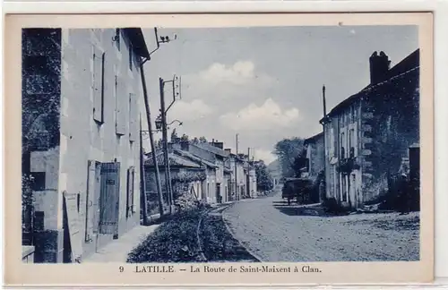 45233 Ak Latille La Route de Saint Maixent á Clan 1915