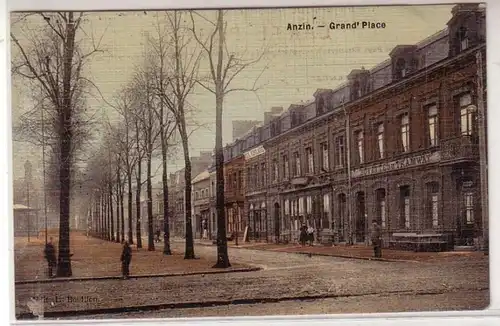 45208 Feldpost Ak Anzin (France) Grand Place 1916