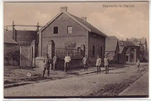 45187 Ak Gaswerk in Harnes (France) vers 1915