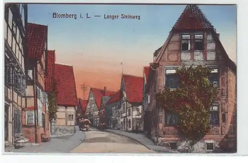 45183 Ak Blomberg in Loth. Langer Steinweg 1922