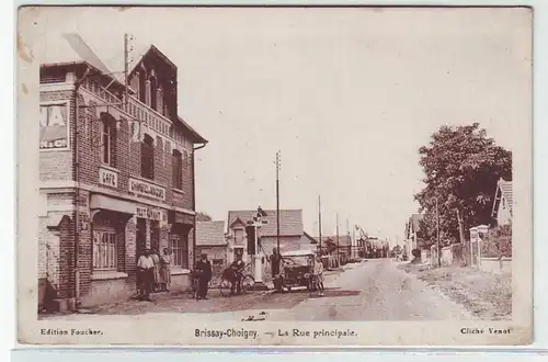 45182 Ak Brissay-Choigny La Rue Principale um 1915
