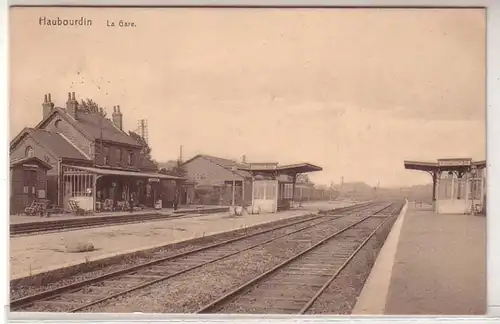 45172 Feldpost Ak Haubourdin La Gare 1915