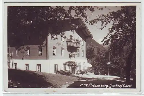 45159 Foto Ak Finkenberg Gasthof Eberl 1938