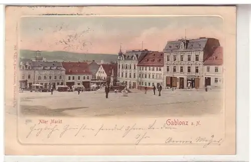 45157 Ak Gablonz a.N. alter Markt 1904