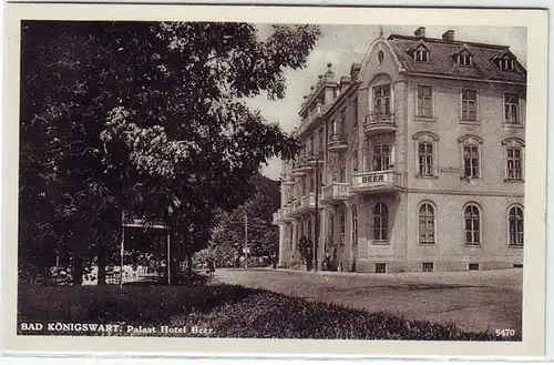 45139 Ak Bad Königswart Palace Hotel Beer vers 1920