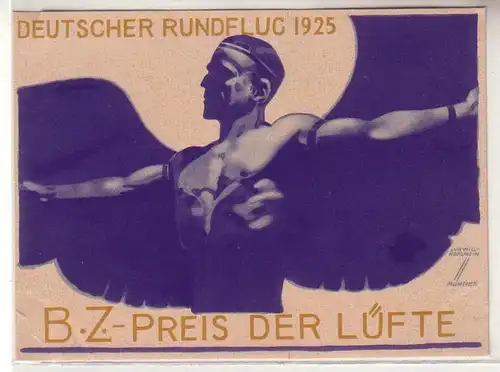 45106 Publicité Ak Tour allemand 1925 B.Z. Prix des airs