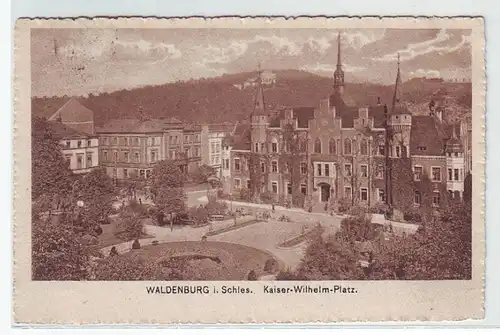 45074 Ak Waldenburg dans la place Schl. Kaiser Wilhelm 1919