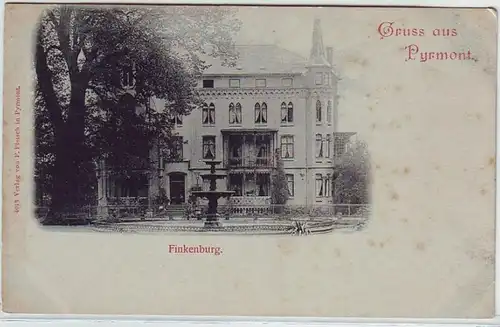 45029 Ak Salutation de Pyrmont Finkenburg vers 1910