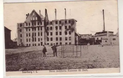 44999 Ak Saarburg in Loth. Artillerie Kaserne um 1915
