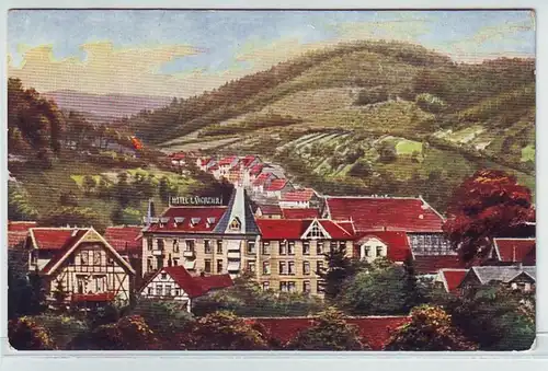44985 Ak Bad Lauterberg Harz Hotel Langrehr vers 1910