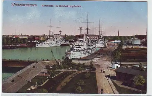 44947 Ak Wilhelmshaven portal dans le port de guerre du Reich