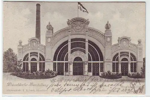 44945 Ak Düsseldorf Exposition Maschinenhalle 1902