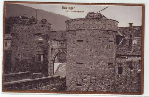 44939 Ak Büdingen Porte de Jérusalem vers 1930