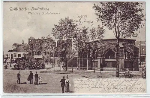 44937 Ak Düsseldorfer Ausstellung Weinburg 1902