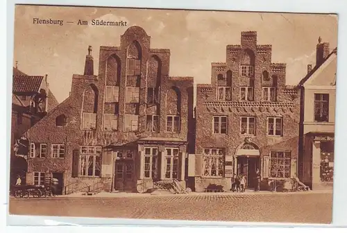 44930 Ak Flensburg Am Südermarkt 1928