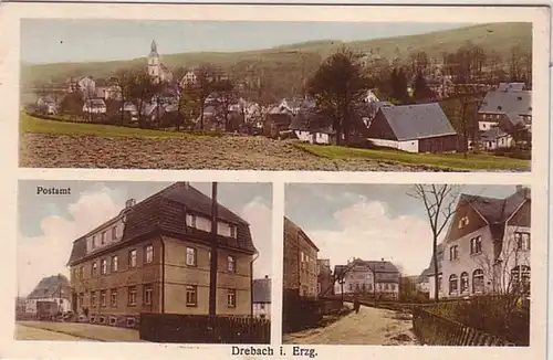 44910 Mehrbild Ak Drehbach im Erzgebirge Post usw.1920