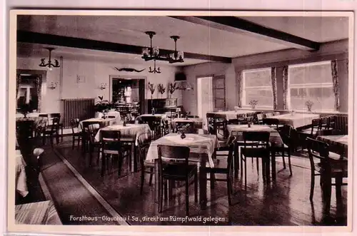 44862 Ak Gastwirtschaft Forsthaus Glauchau 1938