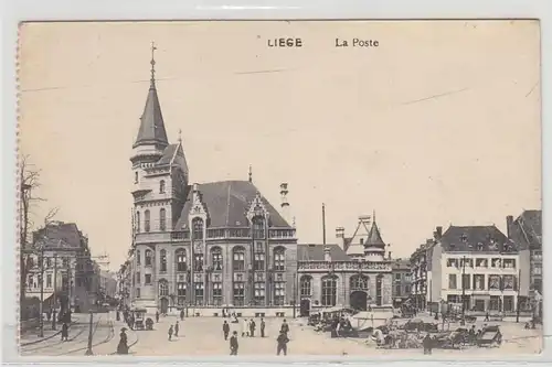44854 Feldpost Ak Liège Liège La Poste 1914