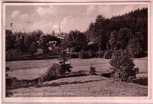 44846 Ak Oberschöna bei Freiberg Waldschänke 1935