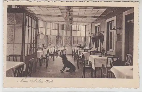 44828 Ak Langebrück bei Dresden Hotel zur Post um 1924