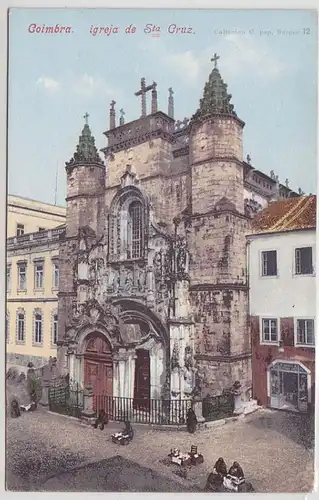 44825 Ak Coimbra Portugal igreja de Sta Cruz vers 1910