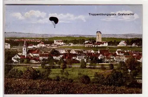 44816 Ak Truppenübungsplatz Grafenwöhr Ballon 1927