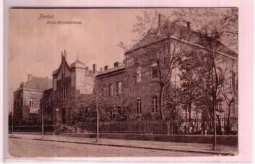 44792 Ak Zerbst Kreis Krankenhaus um 1910