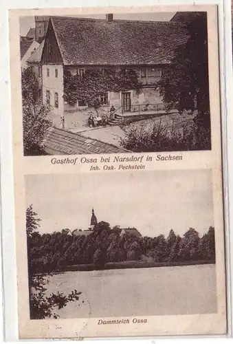 44697 Ak Gasthof Ossa bei Narsdorf in Sachsen 1925