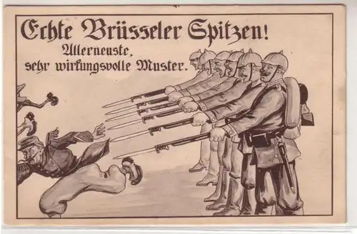 44695 Militär Ak "Echte Brüsseler Spitzen" um 1915