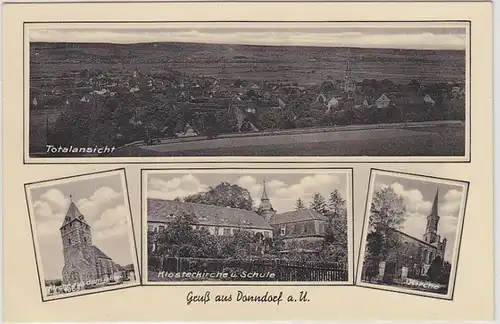 44654 Mehrbild Ak Gruß aus Donndorf a.U. 1952