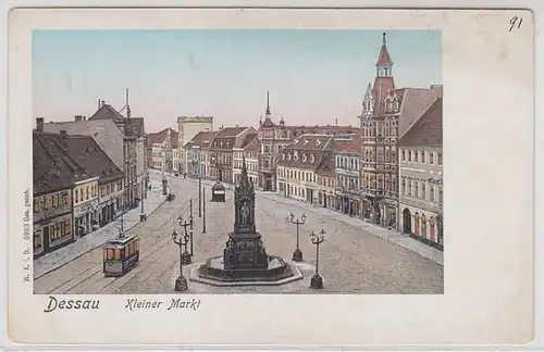 44652 Ak Dessau kleiner Markt um 1900