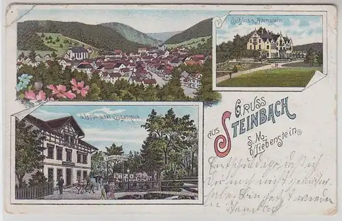 44642 Mehrbild Ak Gruss aus Steinbach S.M. 1909