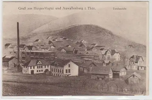 44641 Ak Gruß aus Herges Vogtei und Auwallenburg 1926