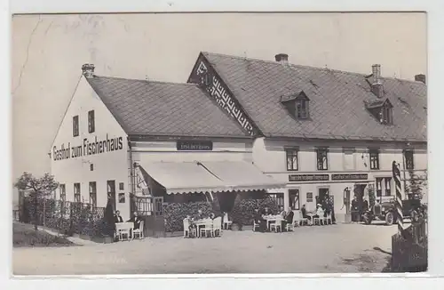 44603 Ak Moldau Gasthof zum Fischerhaus um 1935