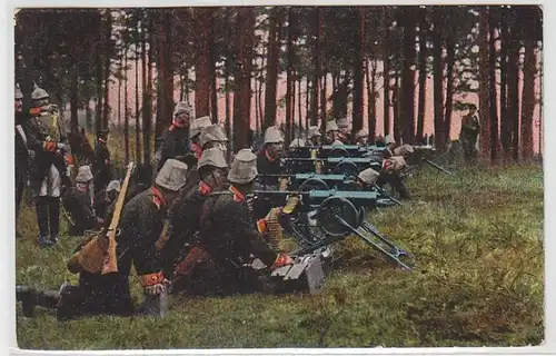 44563 Ak MG Mitrailleuses en position de feu 1907