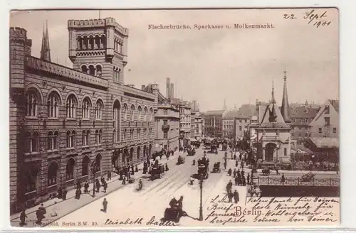 44440 Ak Berlin Pont de pêche et marché du lactosérum 1901