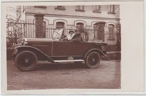 44536 Photo Ak vieille voiture marque Opel vers 1920