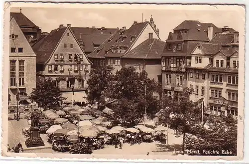 44505 Feldpost Ak Jena Markt feuchte Ecke 1941