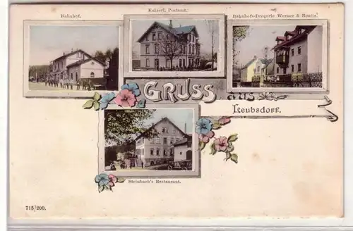 44484 Mehrbild Ak Gruß aus Leubsdorf Post usw. um 1910